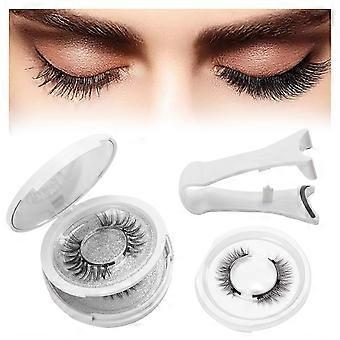 Magnetische Wimpers met Applicator Kit, 2 Paren, Lijmvrije Magnetische Wimperkruller, Twee Stijlen Magnetische Valse Wimpers Set Zwart