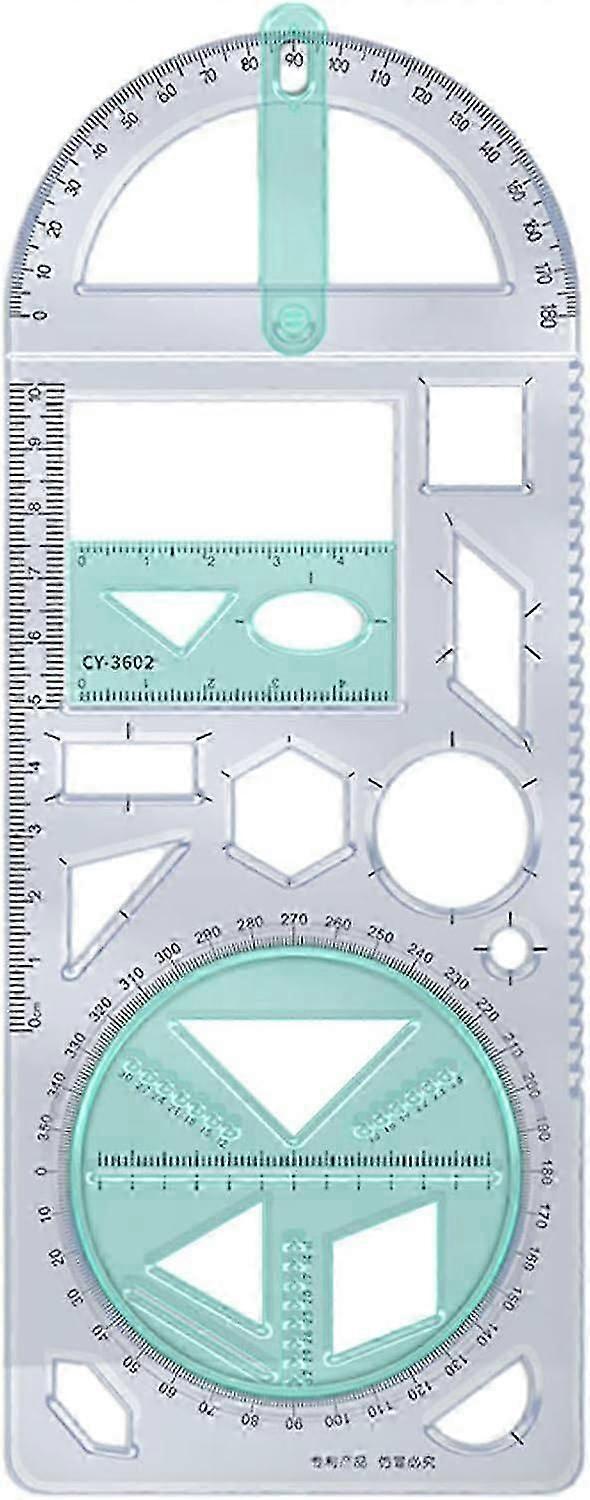 Geometric Ruler, Multifunctional Creative Math Learning Aids Drawing