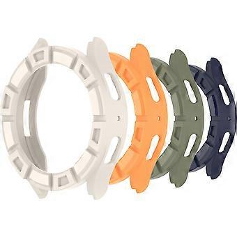 4 Pack Case for Samsung Galaxy Watch 7 44mm with 360° Full Protection, Scratch‑Resistant Bumper Cover, Starlight Orange Green Blue