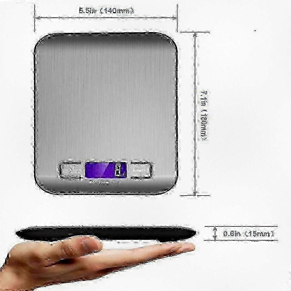 Adjustable Small Durable Electronic Kitchen Scale Compatible with Home Use - User Friendly & Efficient