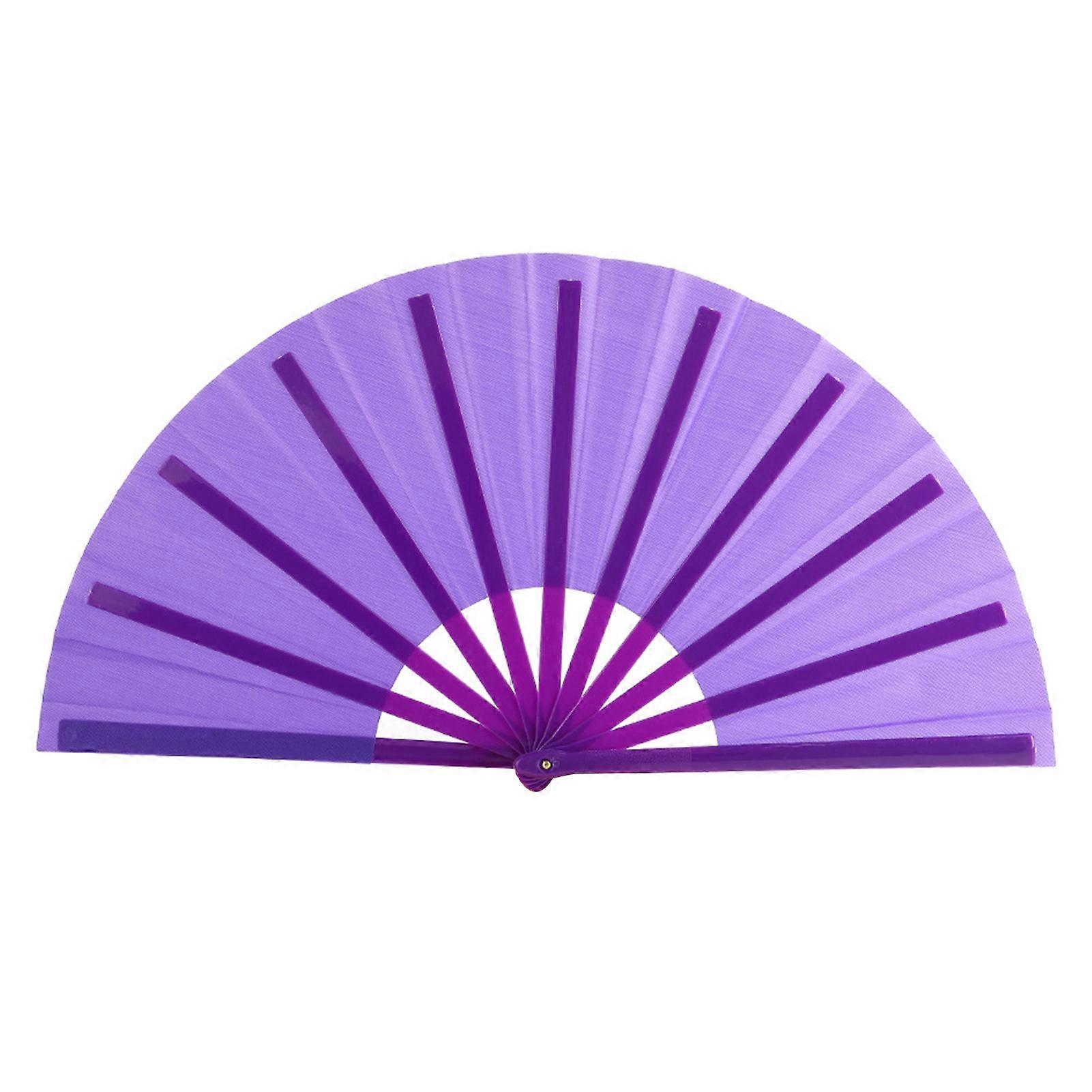 Chinese Dance Fan with Solid Color for Performance and Decor