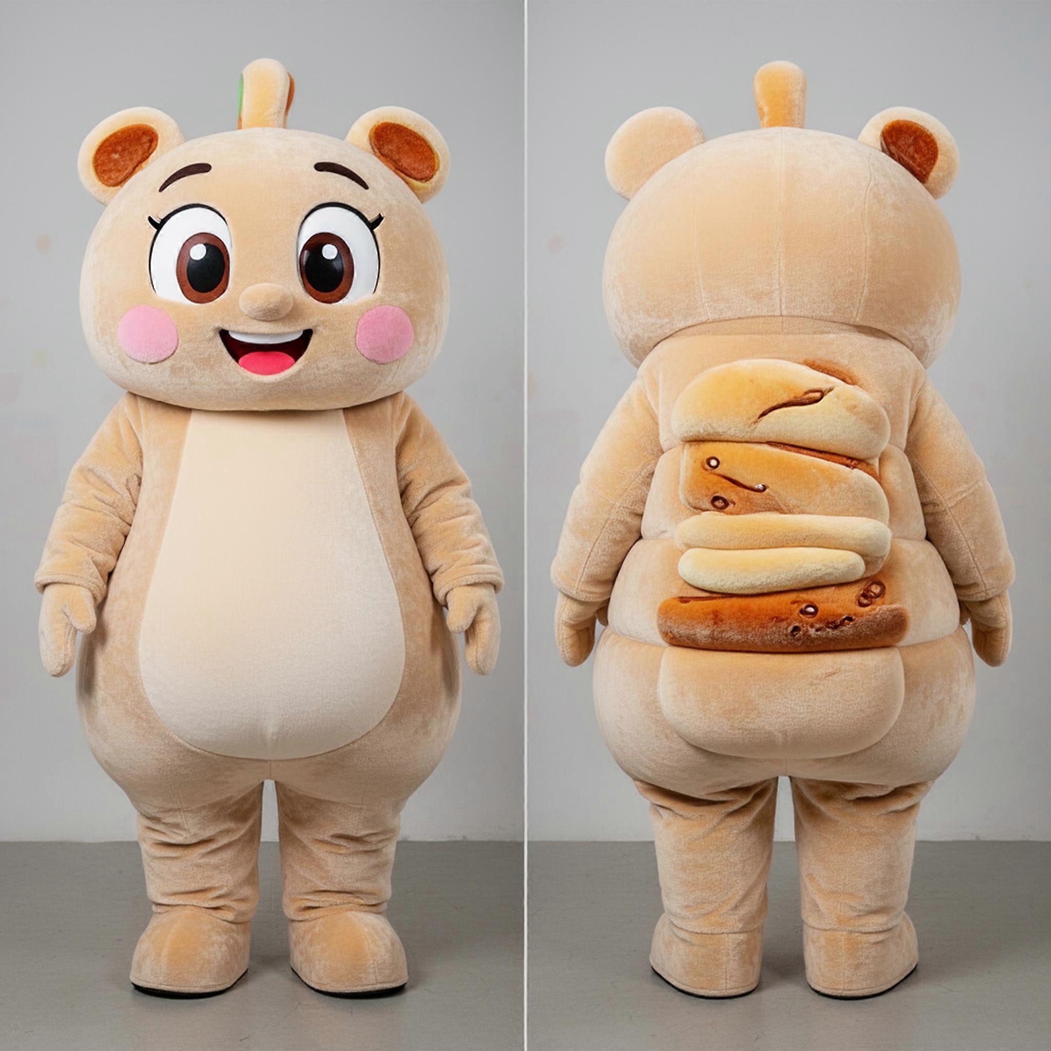 MASTICOT Beige Rounded Gyro Mascot