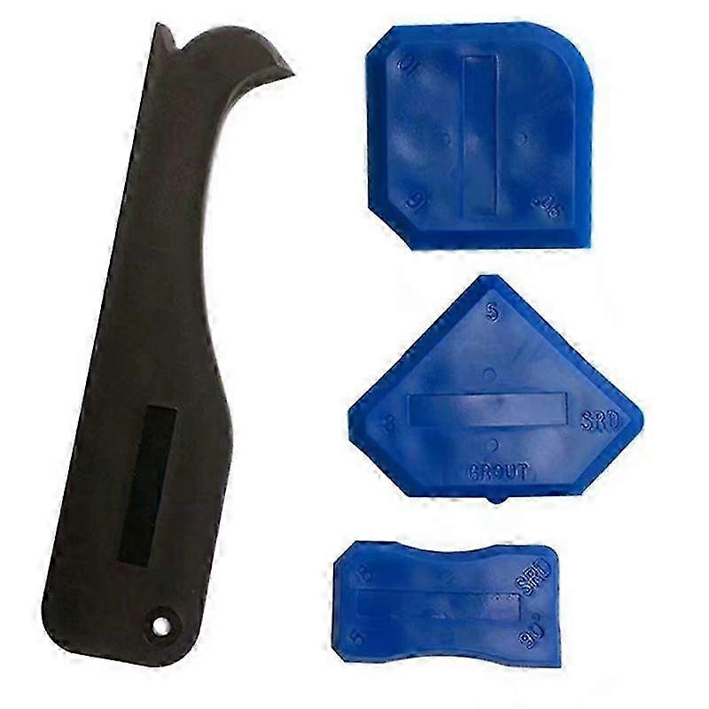 4 Pcs/Set Spatula Replaceable Hand Tool Plastic Glass Cement Scraper compatible with Home KAESI