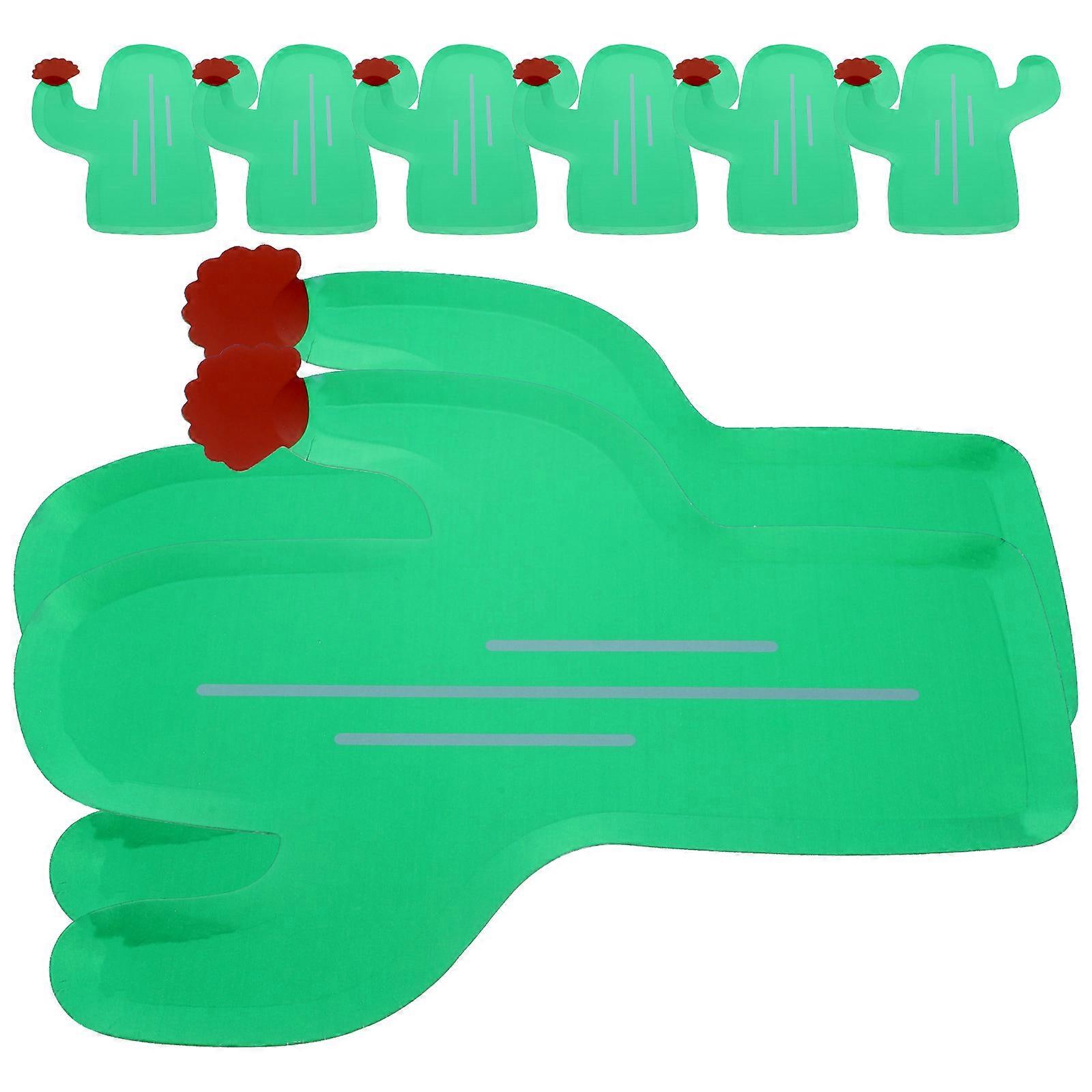 Tropical Cactus Style for Decoration 8Pcs