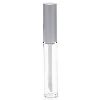 Lip Gloss Bottles Empty for Durable Use 6Pcs Silver Tubes Container