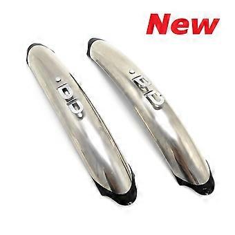 700c 24/26 Inch Retro Bike Stainless Steel Fender City Road Bicycle Fixed Gear Bike Fender Front Rear Silver