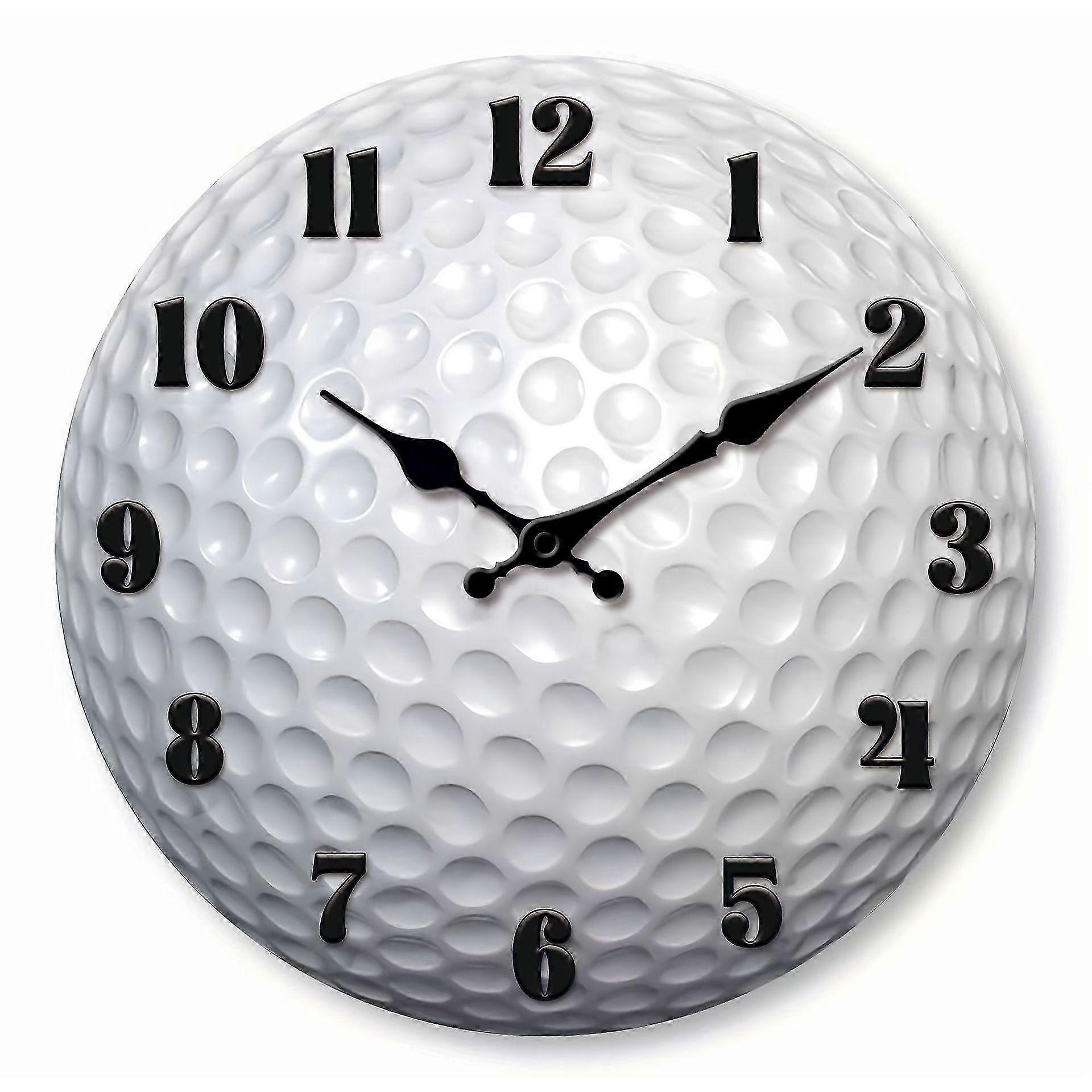 12 Inch Golf Ball Clock Silent