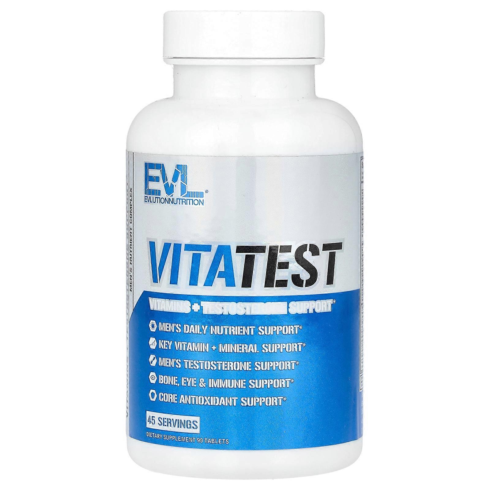 2 x EVLution Nutrition, VitaTest, Men's Nutrient Complex, 90 Tablets