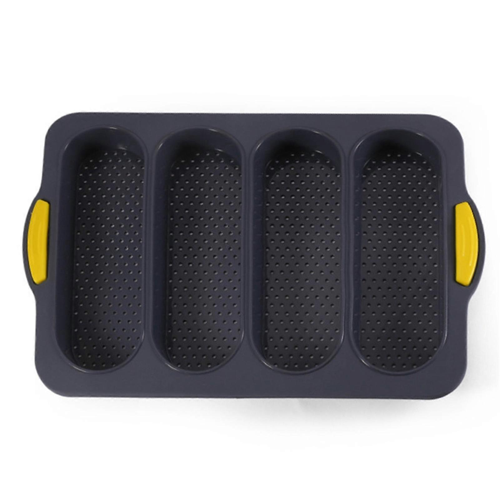 Flexible 4-Cavity Bread Mold