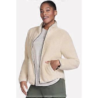 Skechers Skech-Sherpa Jacket Women's Natural Fleece Jackets