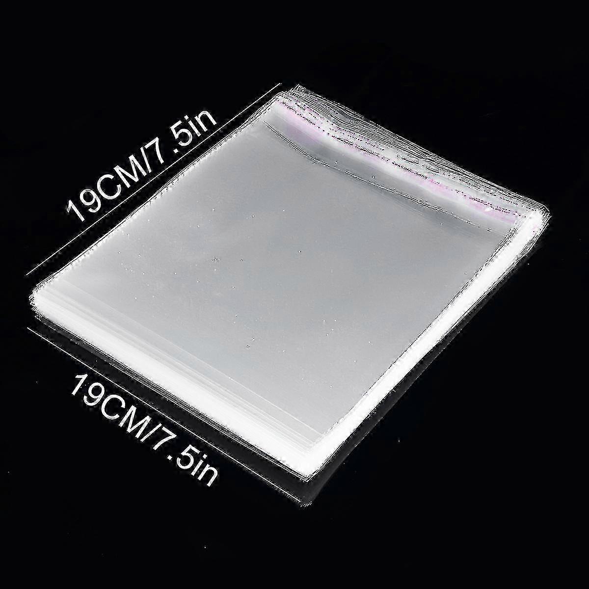 19cm Clear Adhesive CD Sleeves
