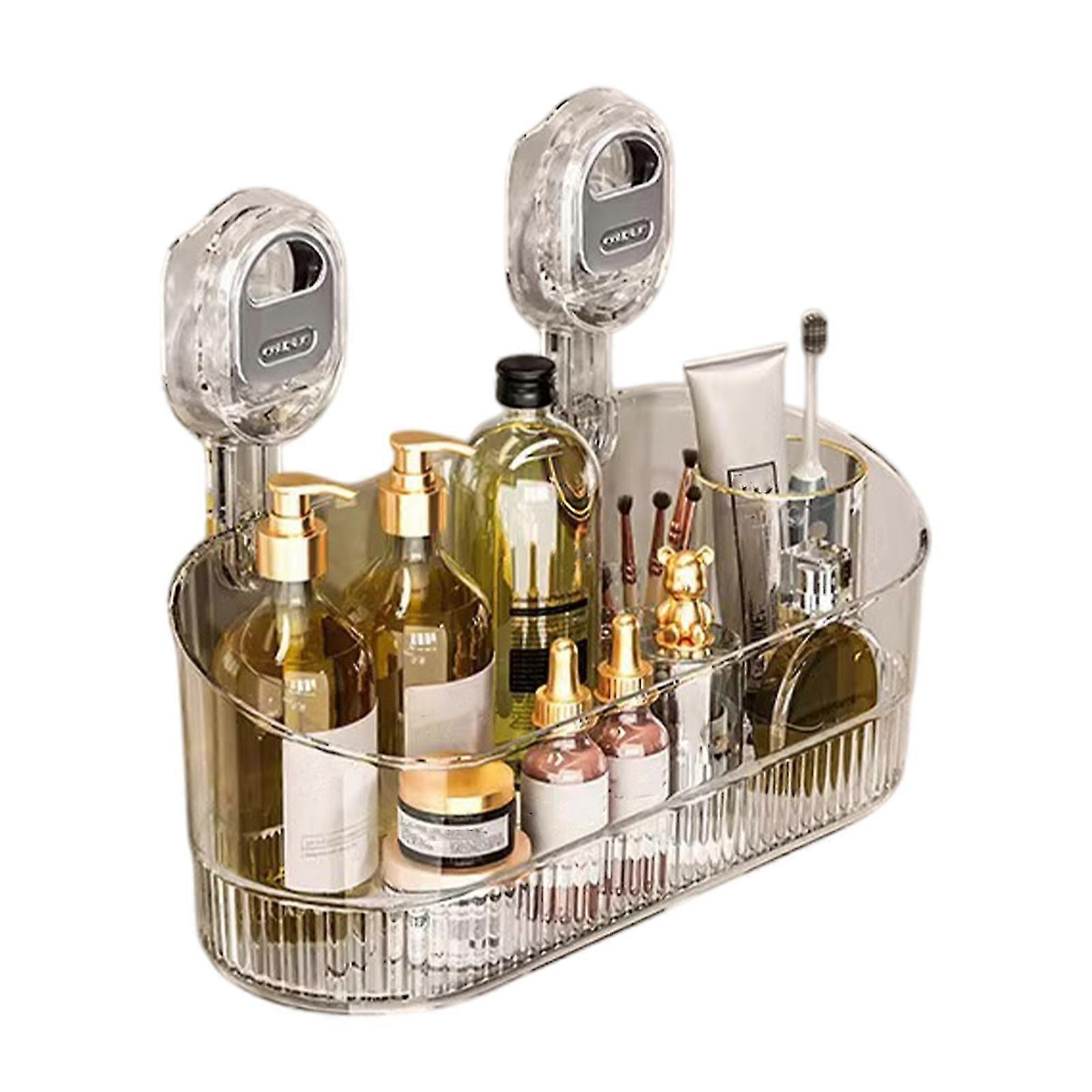 Strong-Suction Acrylic Bathroom Storage Box