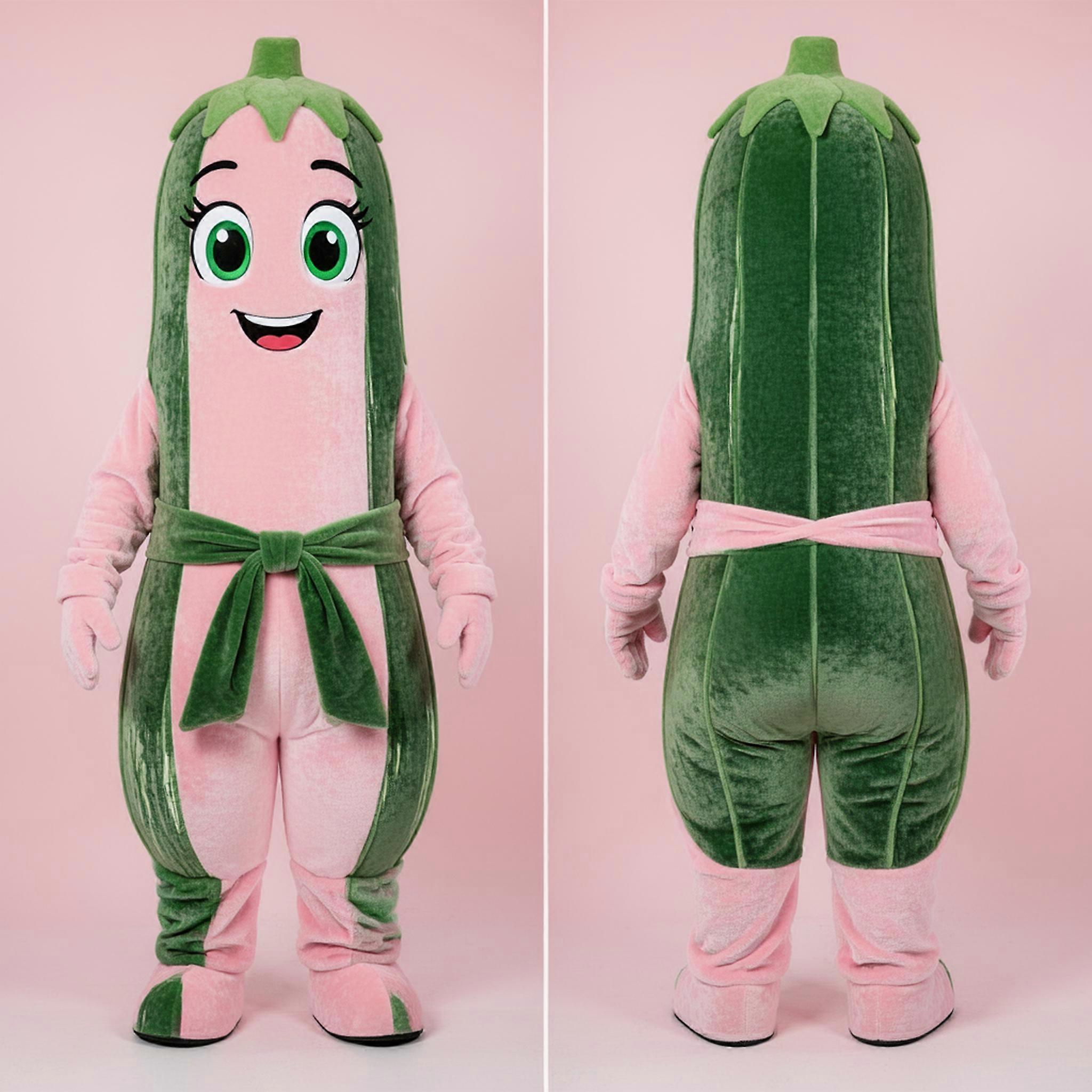 MASTICOT Emerald Green Plump Zucchini Mascot
