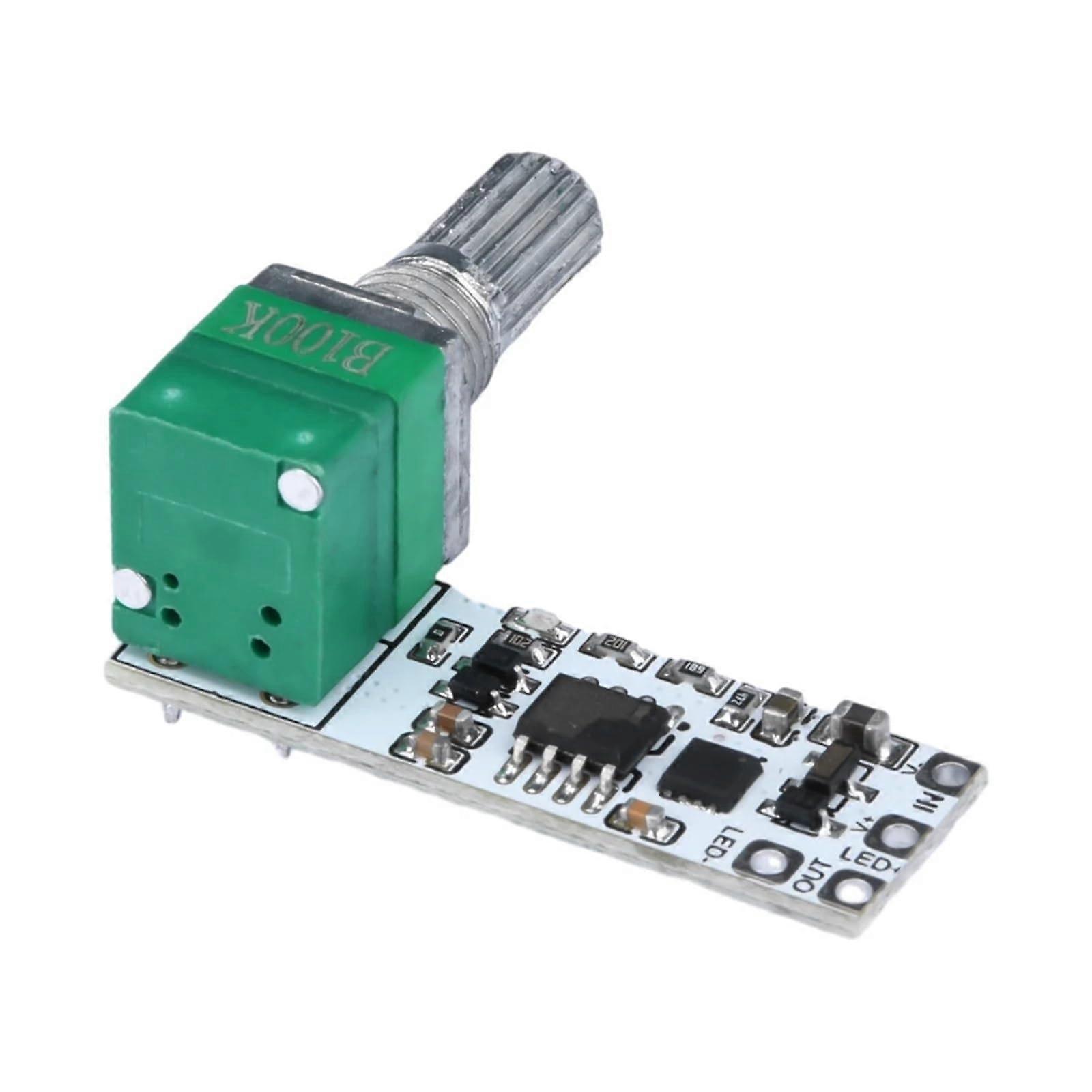 LED Dimmer Switch 3.7V24V PWM LED Driver Stepless Knob Brightness Controller Module Rectangle