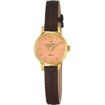 Extra Quartz Women's Watch Festin with Cowhide Bracelet F20261/2