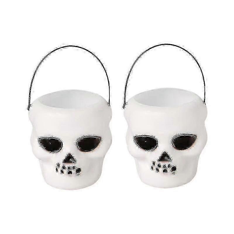 Pumpkin Skull Candy Bucket Set