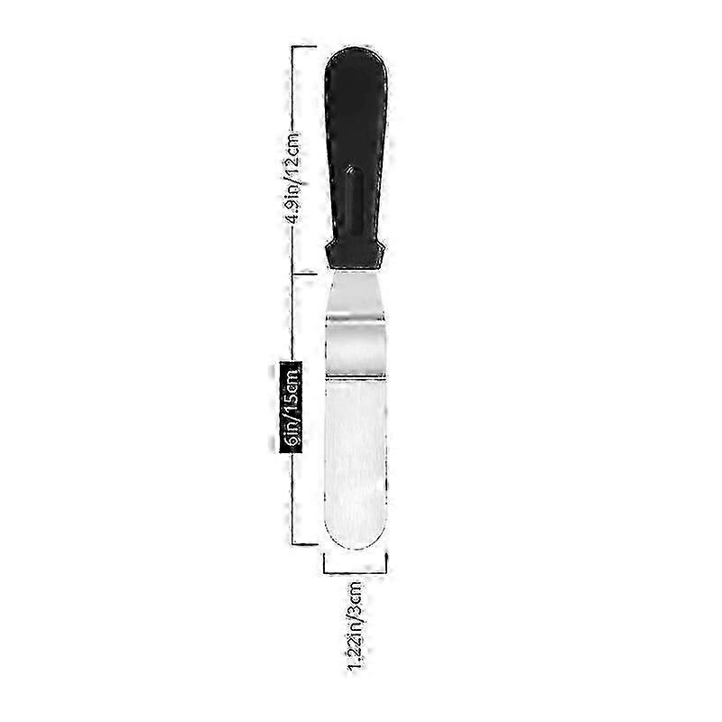 Stainless Steel Offset Cake Spatula with PP Handle, Icing & Decorating Tool