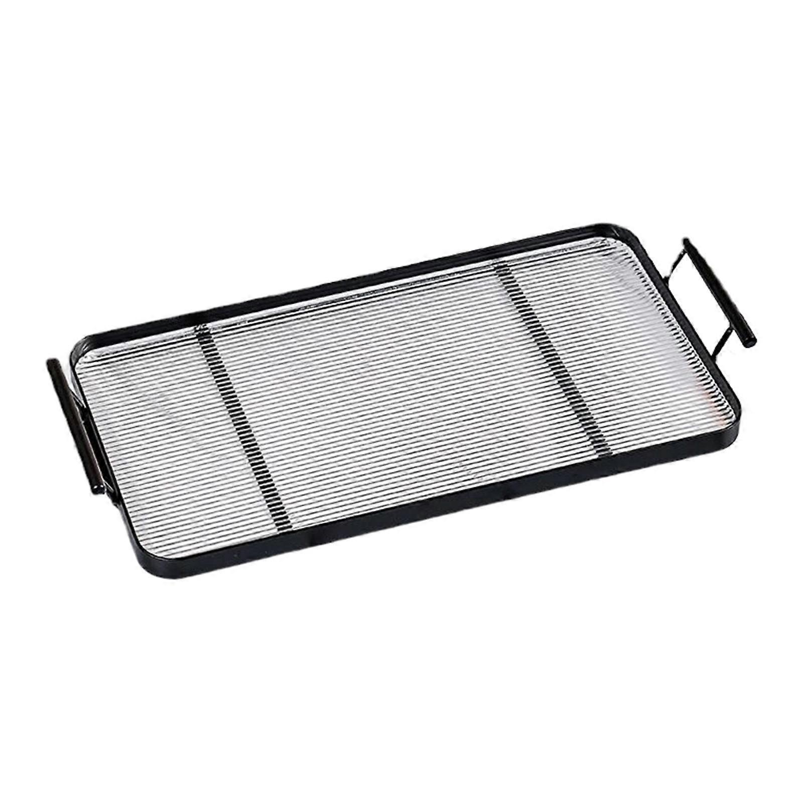 Decorative Tray with Handle Rectangle Portable for Ottoman Breakfast