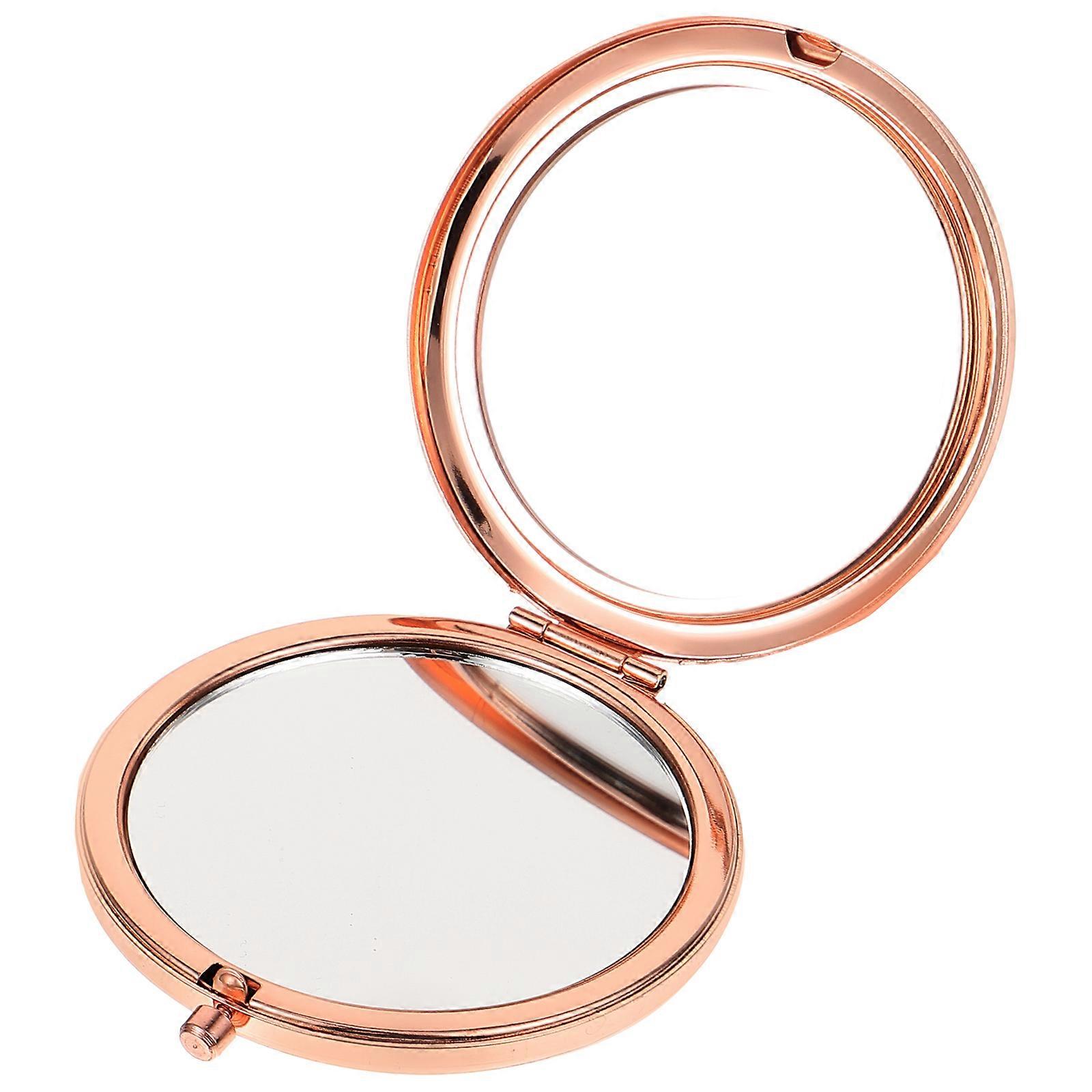 Portable Mirror Double-Sided for Makeup 2Pcs Compact Mini Pocket Mirror