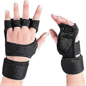1 Pair Ventilated Gym Gloves For Men With Built-in Wrist Support For Workouts Weightlifting Gloves Workout Gloves For WomenCC