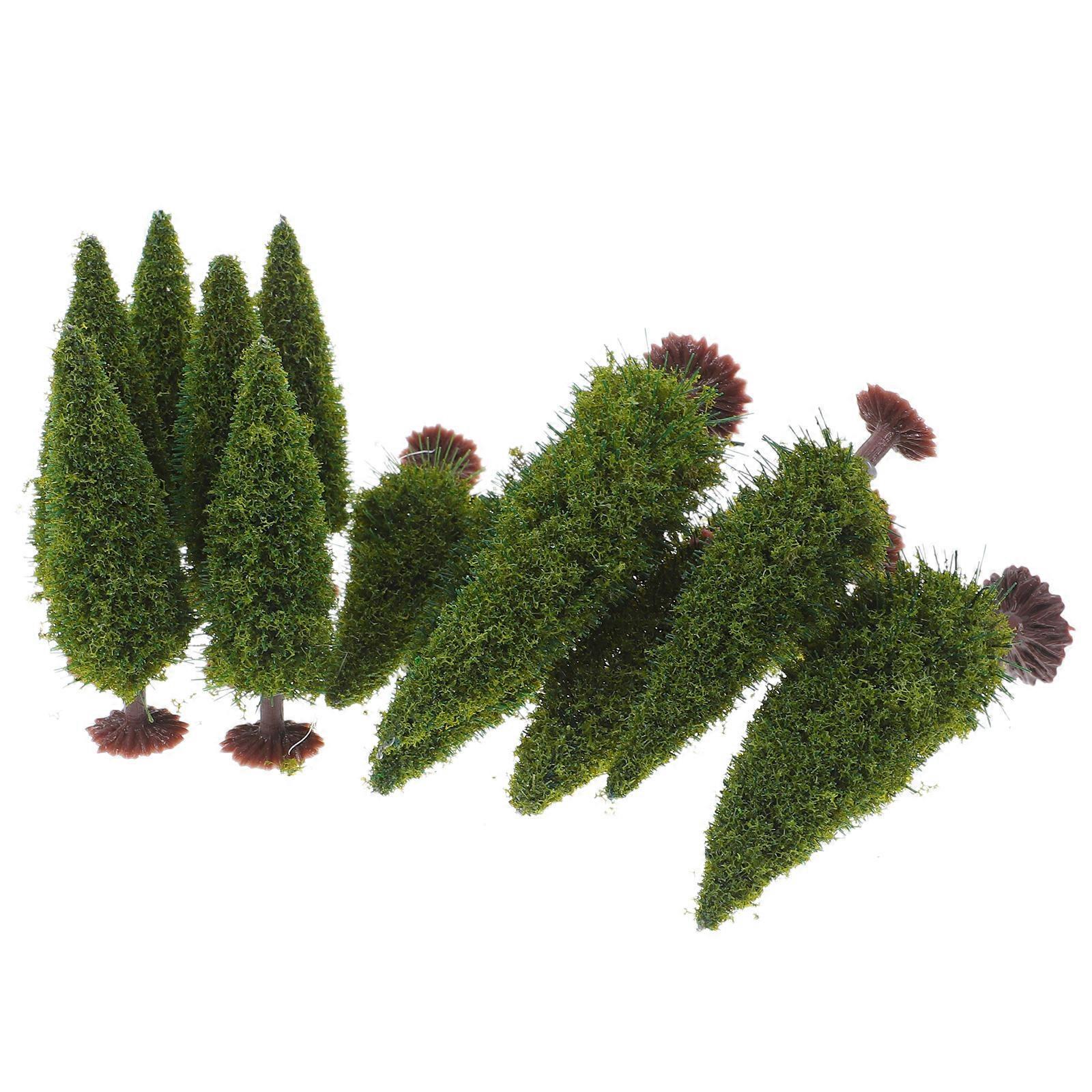 Miniature Tree Model Trees for Micro Landscape Decoration 12Pcs Set