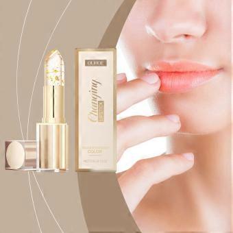OUHOE Gold Foil Color-Changing Nourishing Lipstick: Nourishing, moisturizing, glossy, and smoothing for non-greasy lips.