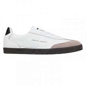 Pretty Green Mens Moorgate Leather Trainers