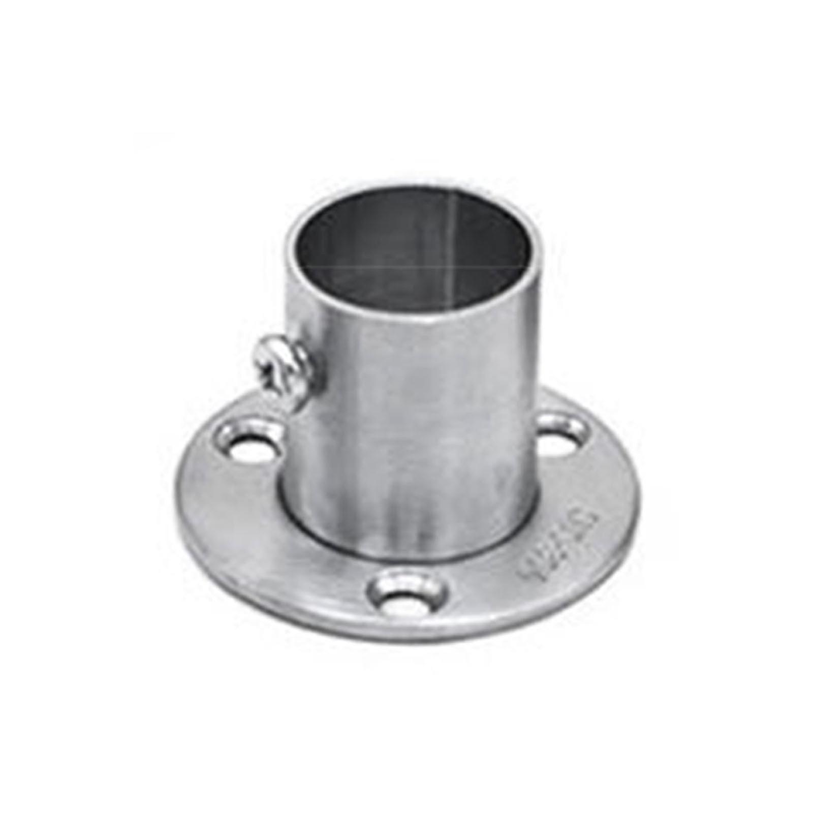 Garderobsstång Fläns Duschdraperi Socket Bracket Stöd för rör (16mm-32mm)