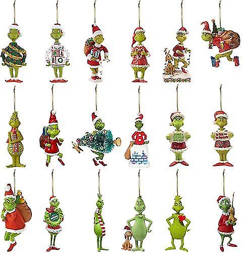 Joyeux Noël Grinch Ornements Arbre de Noël Décoration à suspendre Figure Pendentif