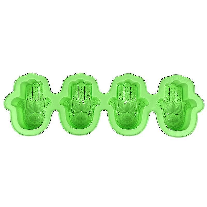 Lotus In The Palm Soap Mold Khamsah Hamsa Hand Epoxy Resin Silicone Mold Hand Of Fatima Candle Resin Casting Molds
