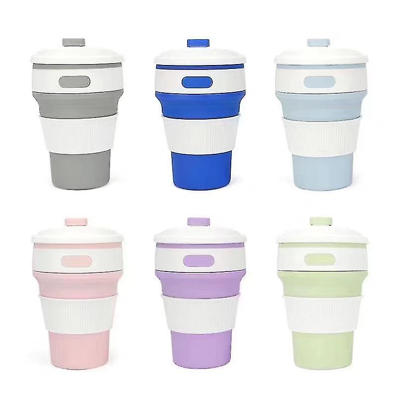 350 ml vikbar silikon bärbar muggkopp kaffemugg silikon vikbar mugg