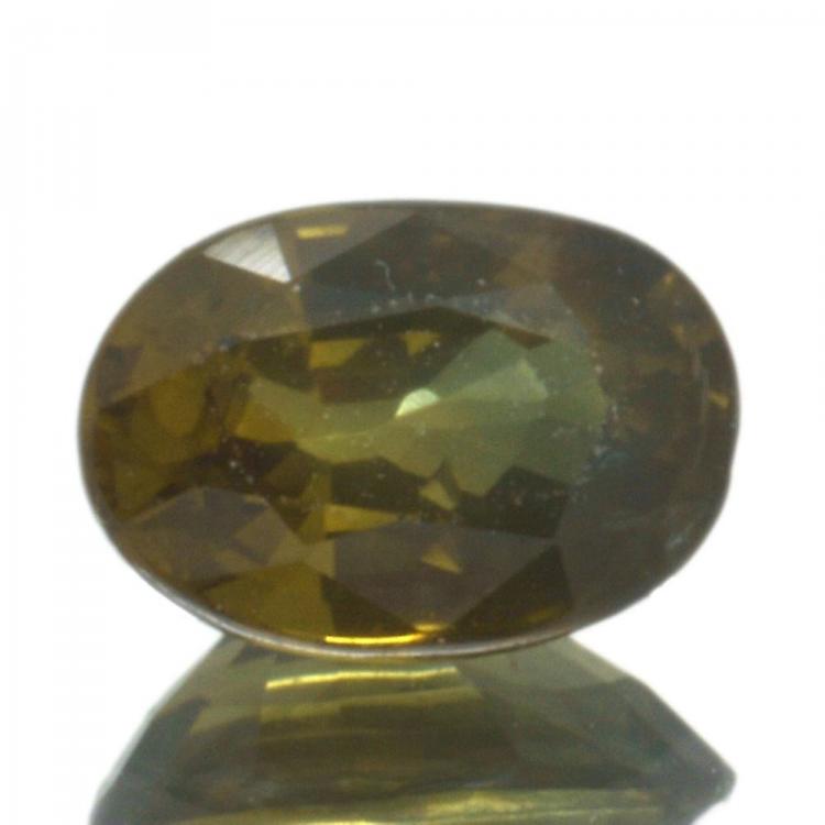 1,09ct. Green Sapphire Oval Cut awo95