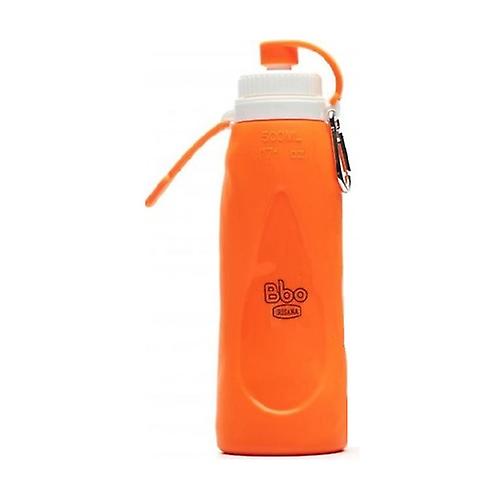 Orange silicone collapsible bottle 500 ml 1 unit (Orange)