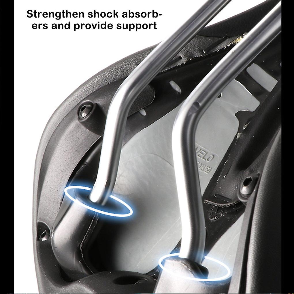 Bike Hollow Seat Saddle Bike Breathable Leather Surface Saddle For Exercise Road Mountain Bikes