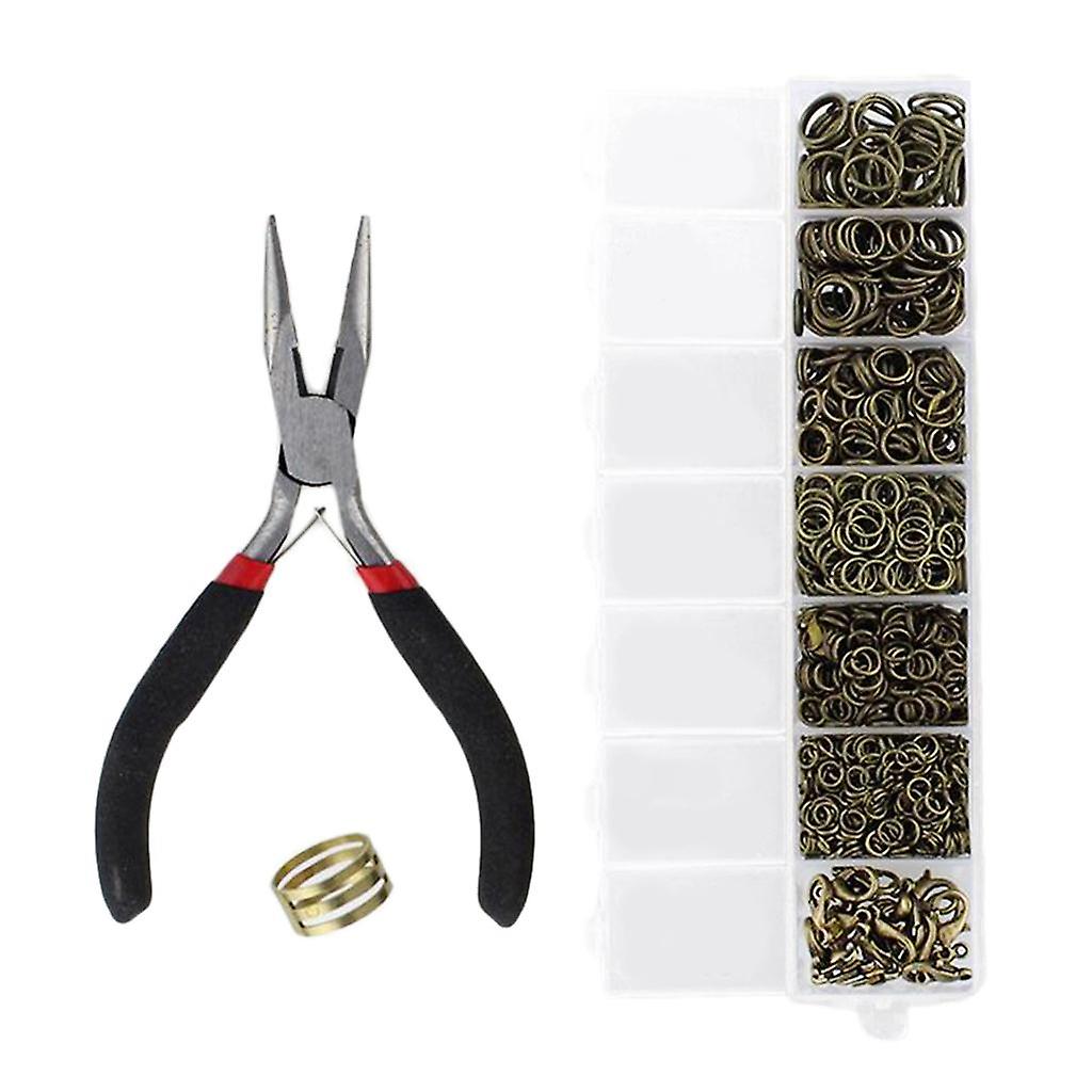 Smykker Making Set Tool Funn Starter Tang Beading Tilbehør Sølv