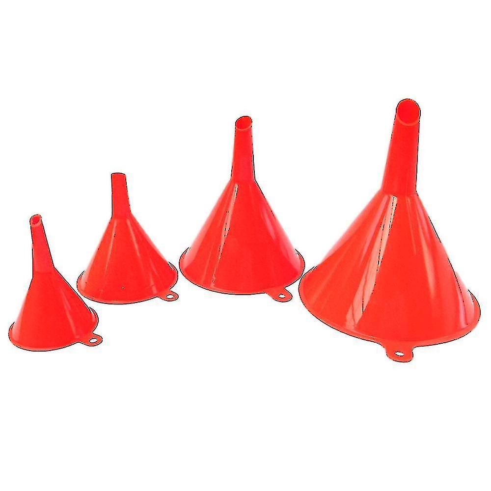 Dhrs Kitchen Funnel Set - 4 plasttrattar för fyllning av flaskor, konservering och