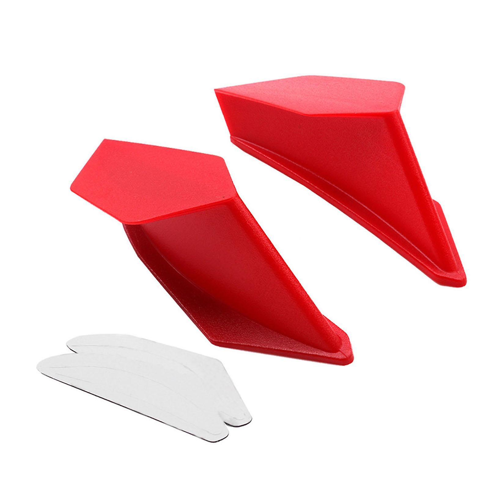 2 Pieces Universal Motorcycle Winglets Accessory for BMW for Ducati Red