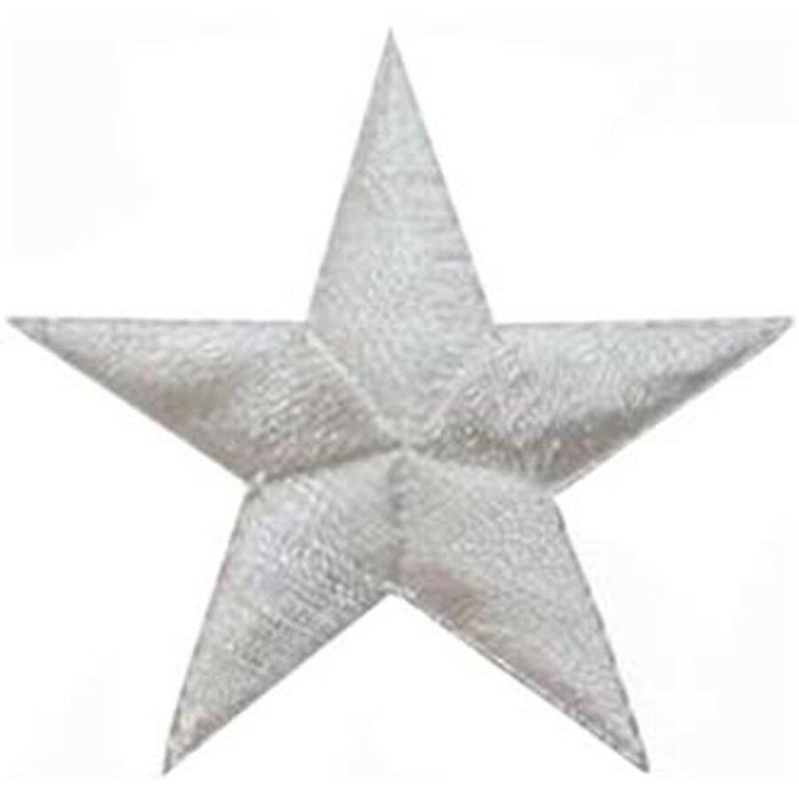 Patch Ecusson Brode Thermostick White Star 2.5Cm