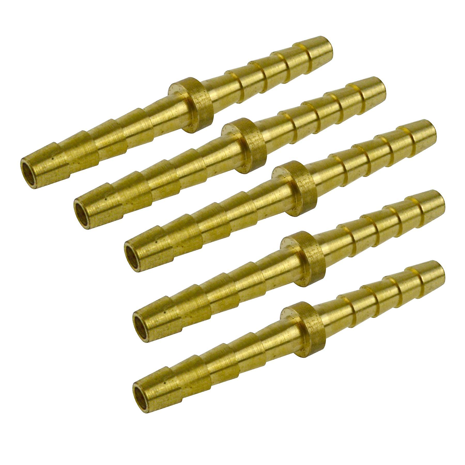3/16 Hose Joiner / Repair Fitting Double Hose Tail Air Pipe Connector 5 PK FT078