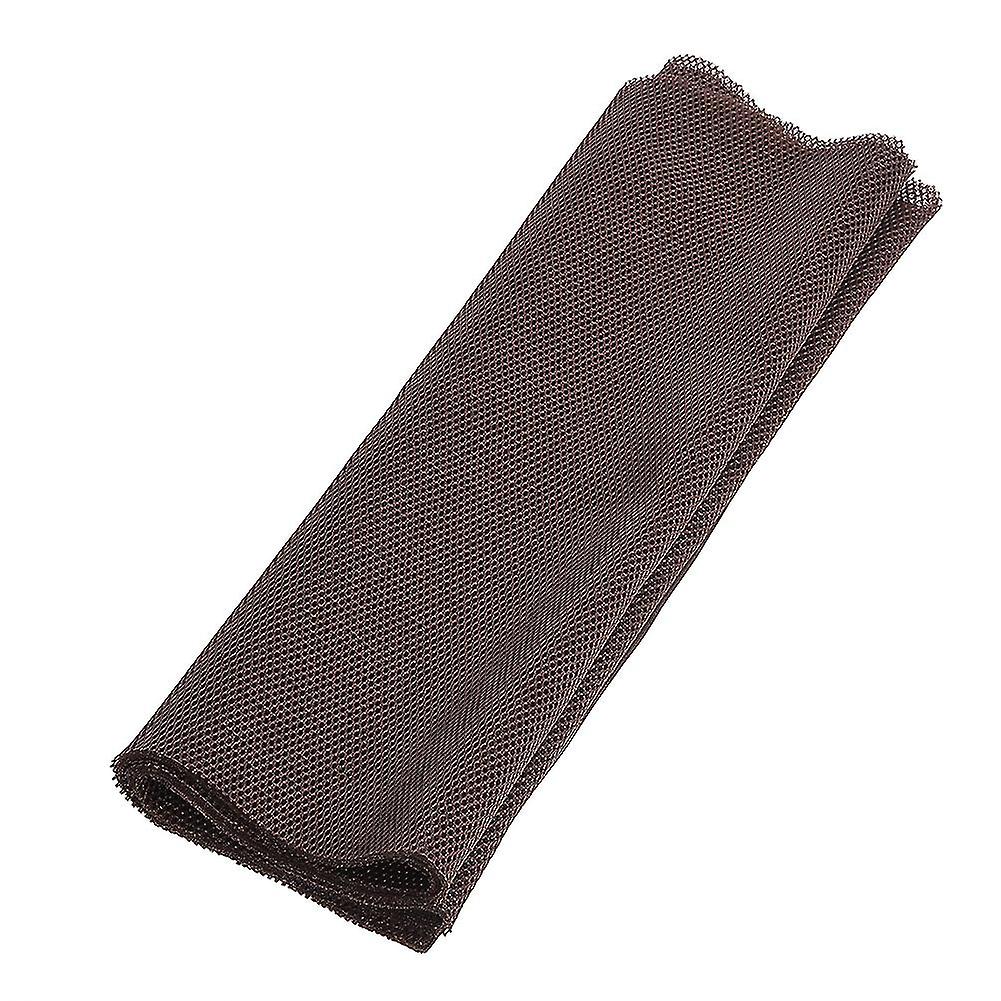 1.4m x 0.5m Fabric Dustproof Protective Cloth Cover Stereo o Speaker Mesh Grill Cloth Brown