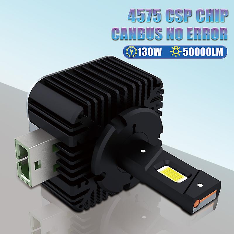 -50000lm 130wd1s D3s Led Headlights Canbus 4575 Csp D2s D4s Car Bulbs 50000lm 130w D1r D3r D2r 6000k Lights D4r D5s D8s Auto Lamps 1:1 Hid