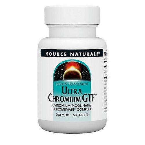 Source Naturals Ultra Chromium GTF,200 mcg ,60 Tabs (Pack of 1)