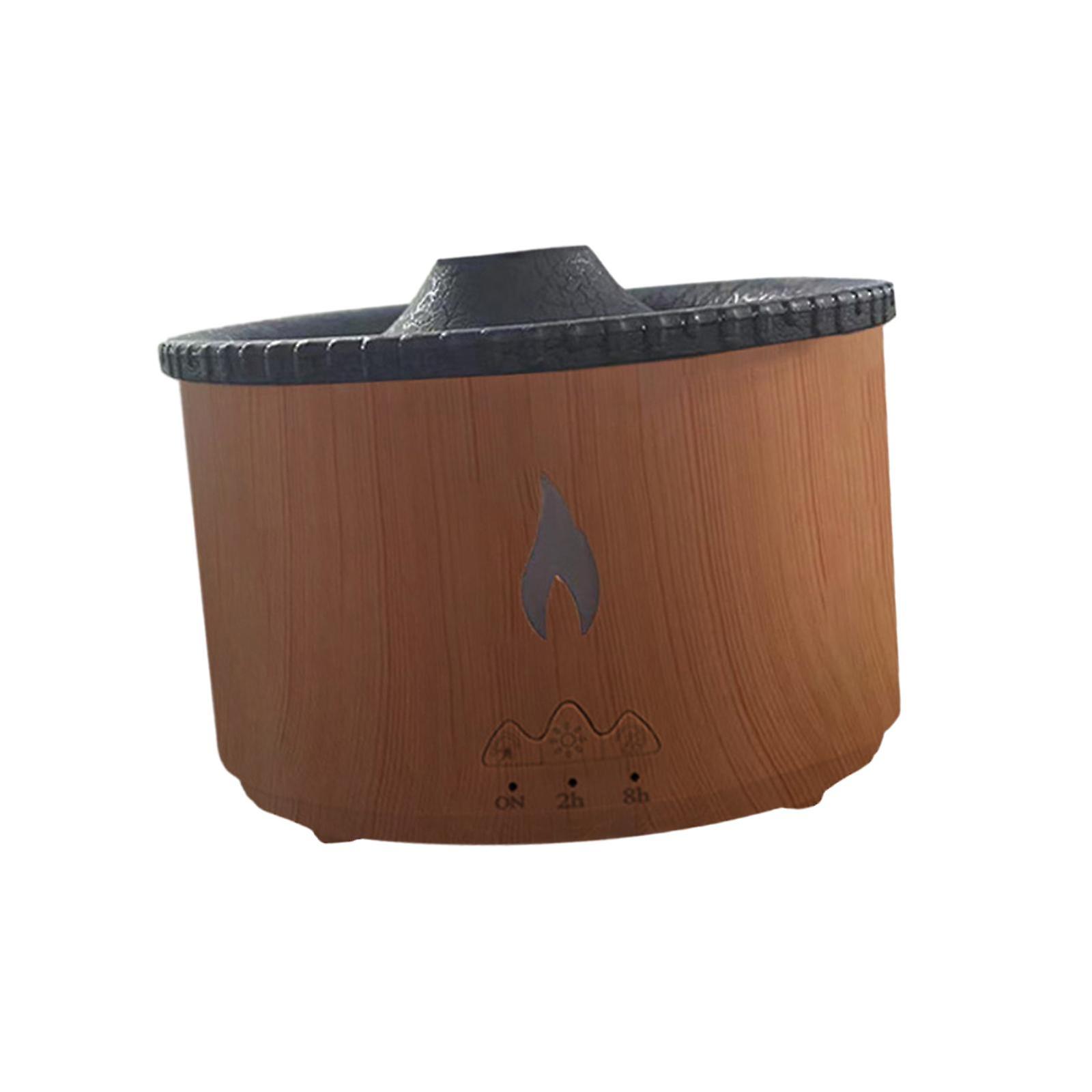 Simulated Flame Essential Oil Diffuser Humidifier EU 220V Plug 360ml for SPA