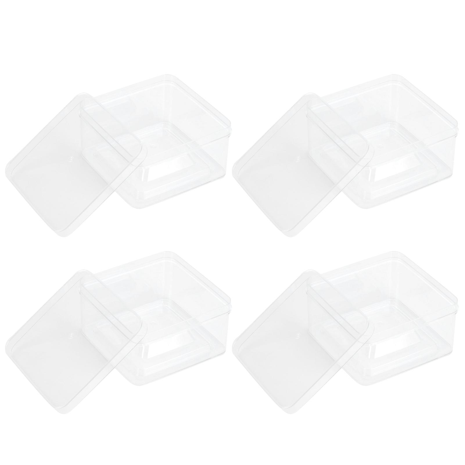 4 Set Transparent Plastic Candy Snack Storage Box Container Case for Wedding Party
