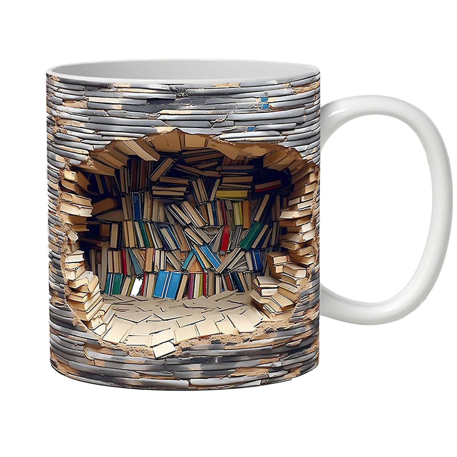 3d Bookshelf Muga Library Shelf Cup,100% New