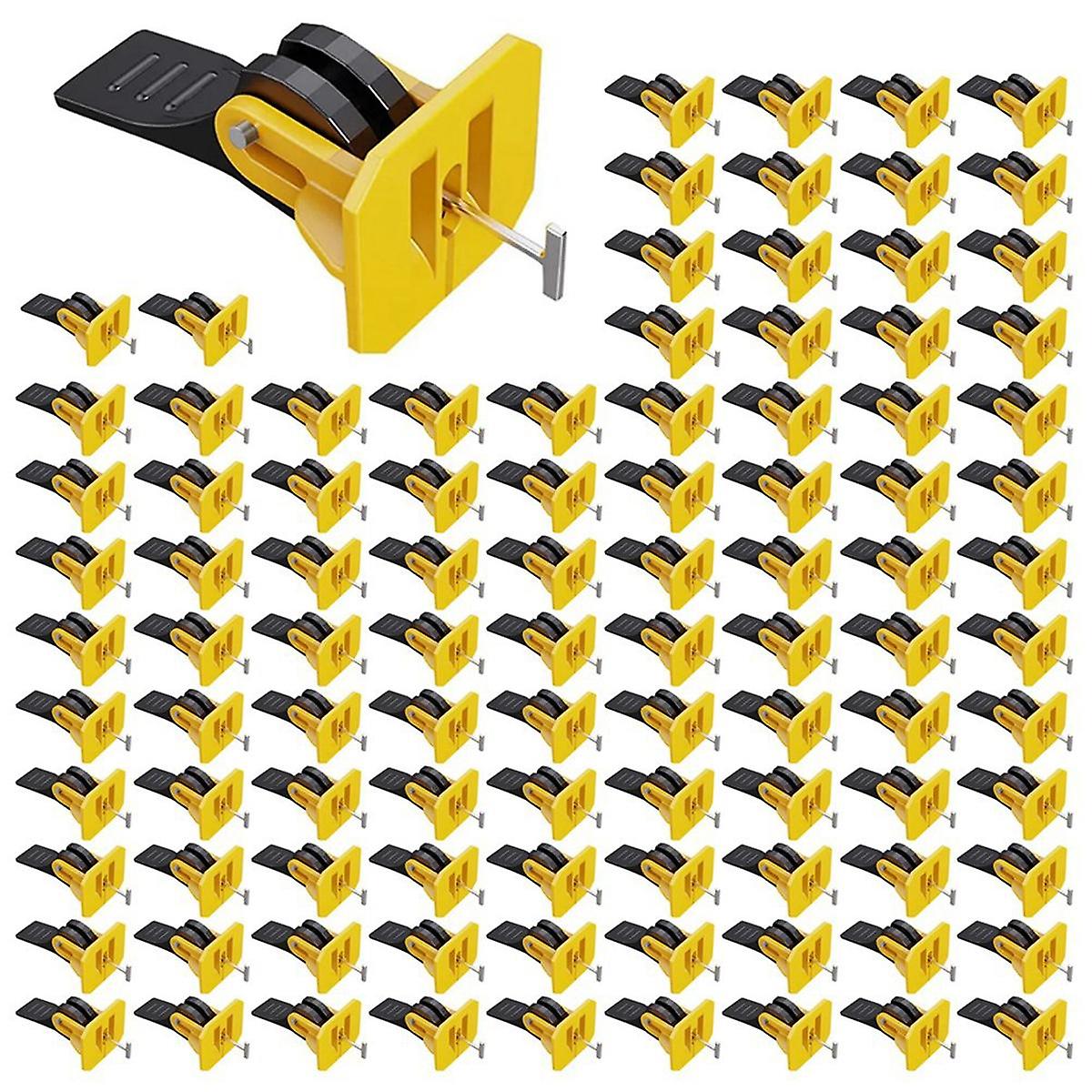 100Pc Tile Leveler Press Leveler Tile Laying Tool Wall Tile Positioning Adjuster Tile Tool Can Be R