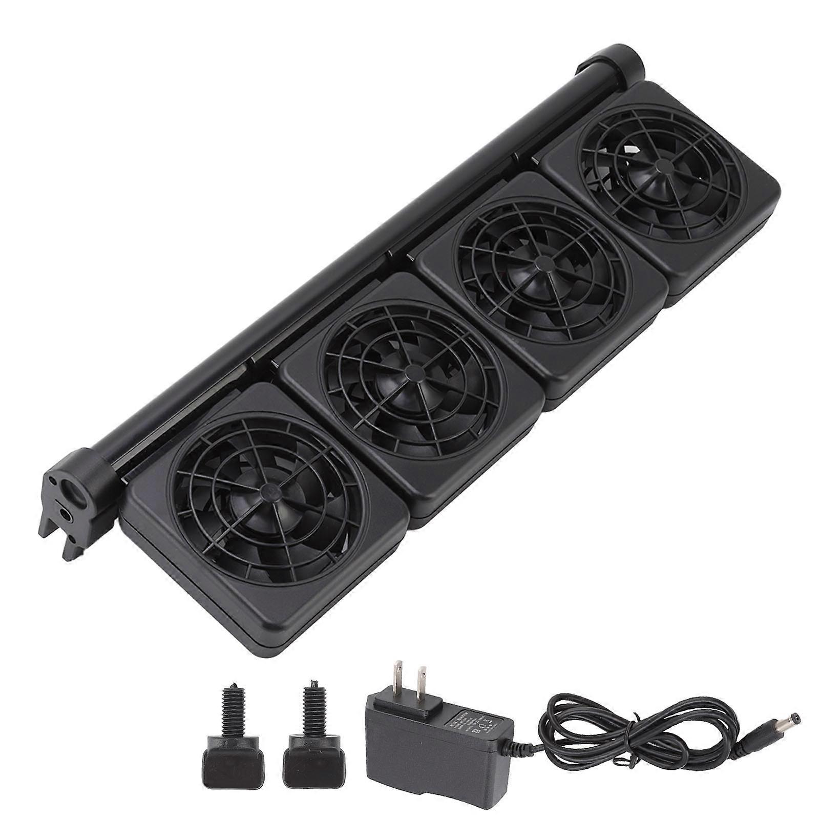 Adjustable Mini Aquarium Cooling Fan – Quiet & Compatible with 100-240V US Outlets