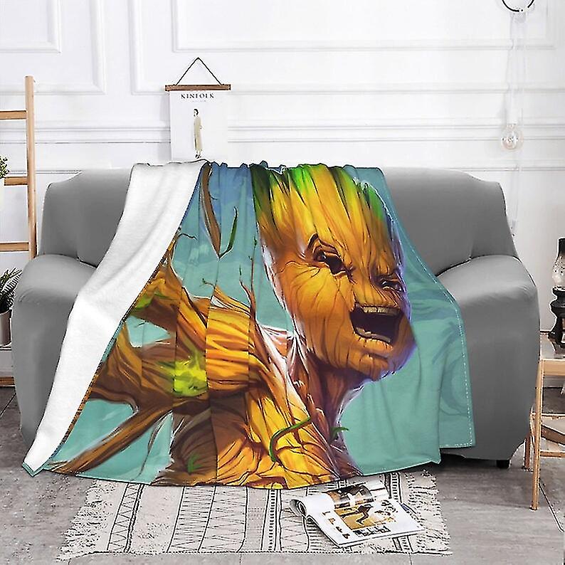 Custom Name Blanket Marval Groot Tapestry Personalized Blankets Birthday Gift Customized Diy