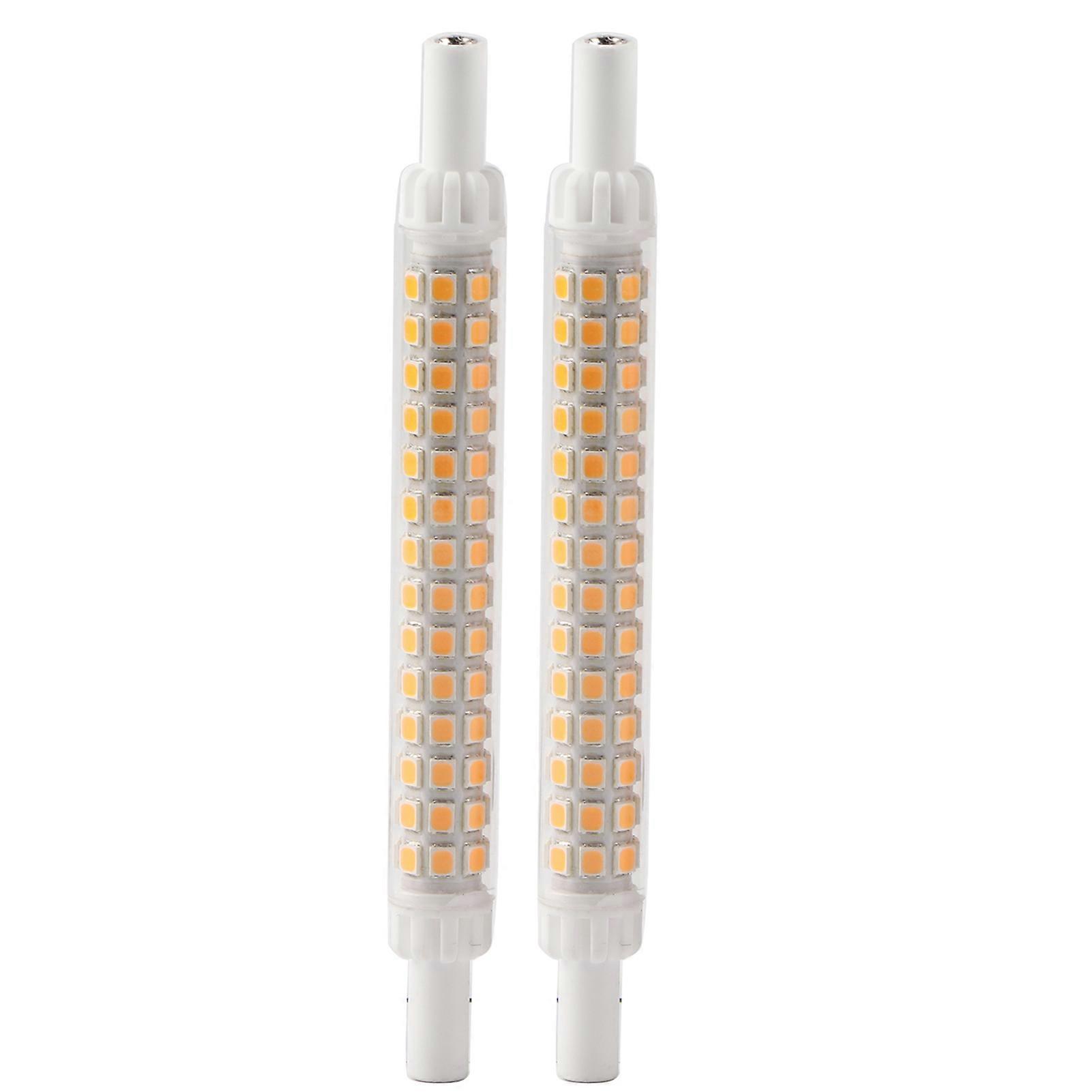 Pack of 2 R7S 98 LED Bulbs Double Ended 118mm Dimmable Light Source Warm White 200-240V