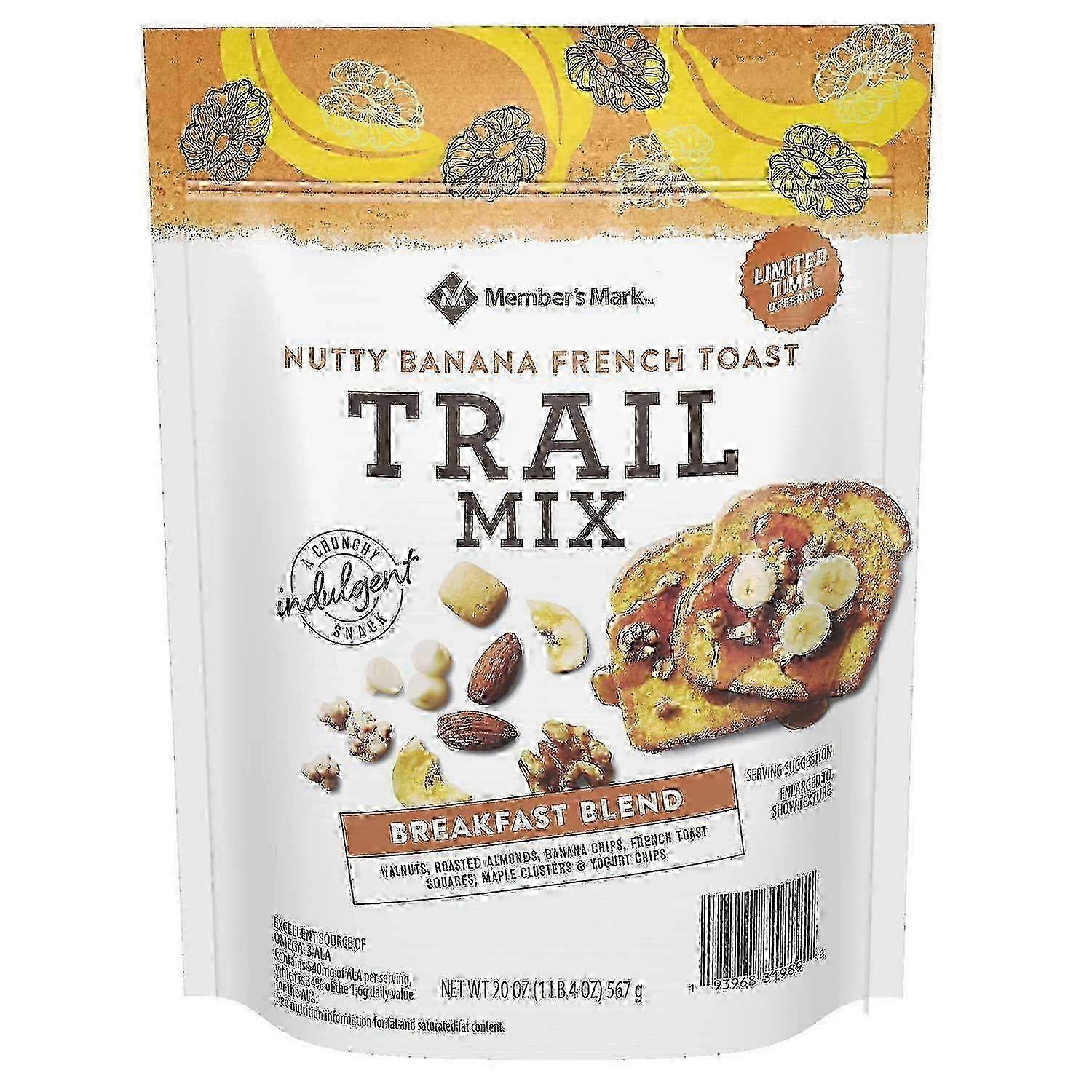 Member's Mark Nutty Banana French Toast Trail Mix, 20 Oz
